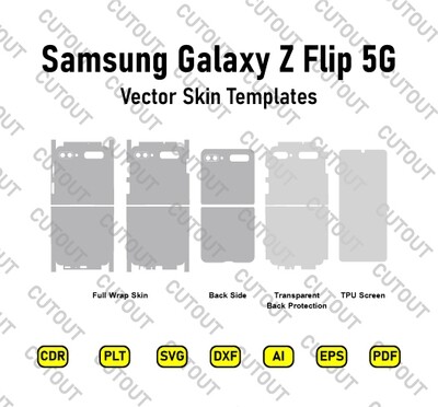 Samsung Galaxy Z Flip 5G Vector Skin Cut Files