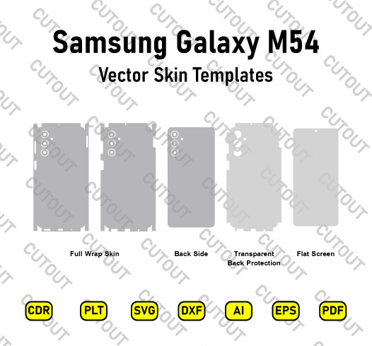 Samsung Galaxy M54 Vector Skin Cut Files