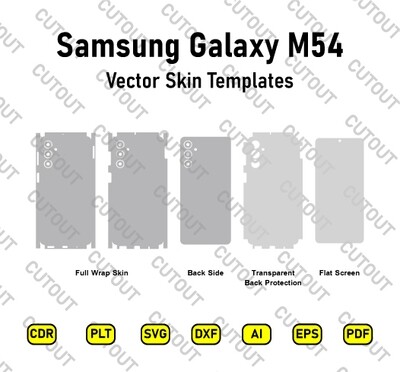 ​Archivos de corte de piel vectorial para Samsung Galaxy M54