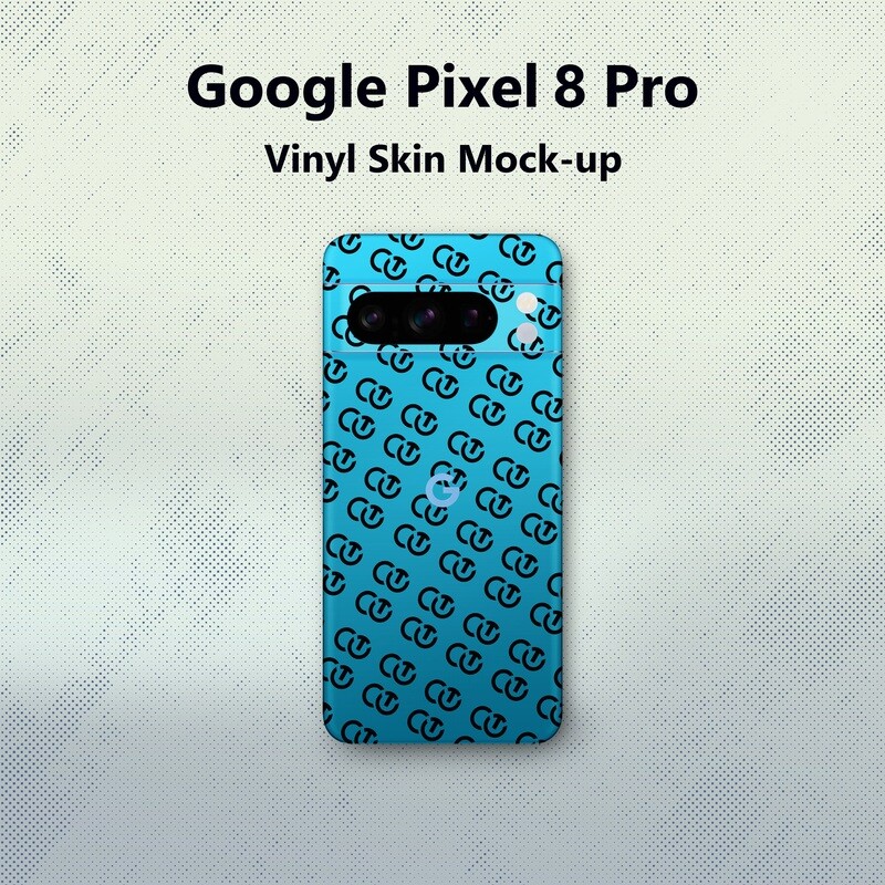 ​PSD-Vinyl-Skin-Mock-up für Smartphone Google Pixel 8 Pro