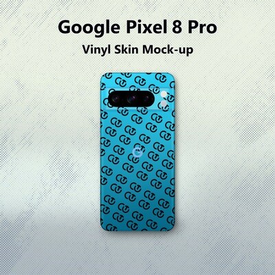 ​PSD-Vinyl-Skin-Mock-up für Smartphone Google Pixel 8 Pro