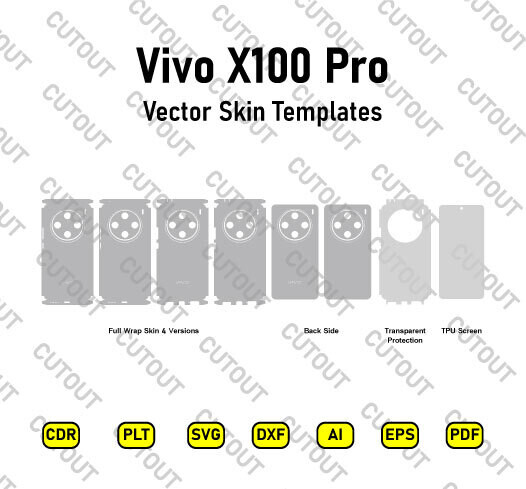 Vivo X100 Pro Vector Skin Cut Files