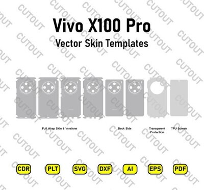 Vivo X100 Pro Vector Skin Cut Files
