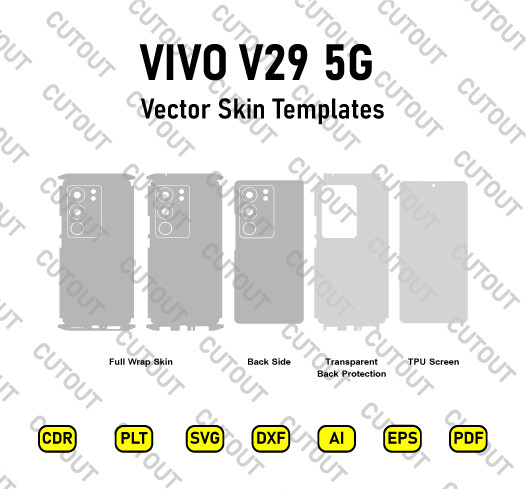 Vivo V29 5G Vector Skin Cut Files
