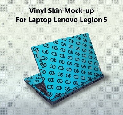 Maqueta de diseño de vinilo PSD de Lenovo Legion 5