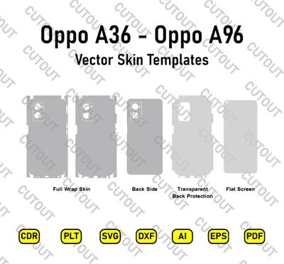 Archivos de corte de piel vectorial OPPO A36-Oppo A96