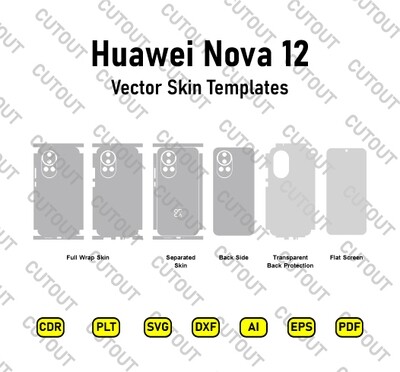 Huawei Nova 12 Vector Skin Cut Files