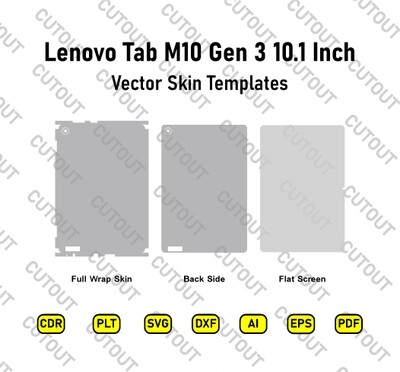 Lenovo Tab M10 Gen 3 10.1 Inch 2022 Vector Skin Cut Files
