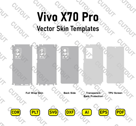 Vivo X70 Pro Vector Skin Cut Files