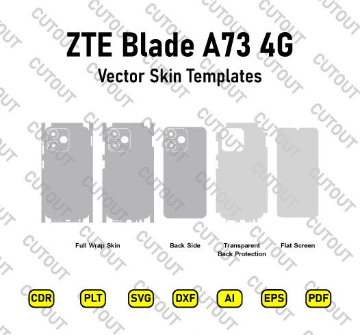 ZTE Blade A73 4G Vector Skin Cut Files