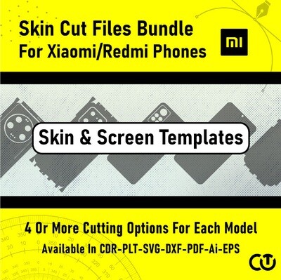 Xiaomi/Redmi Phone Skin Cut Files Bundle