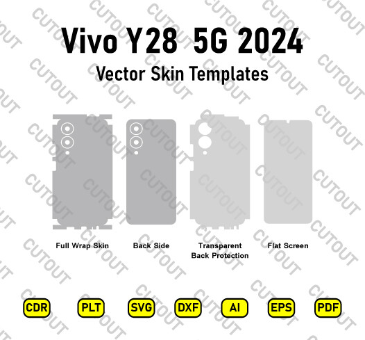 Vivo Y28 5G 2024 Vector Skin Cut Files