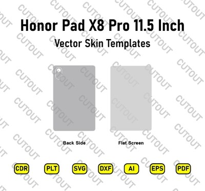 Honor Pad X8 Pro 11.5 Inch 2023 Vector Skin Cut Files