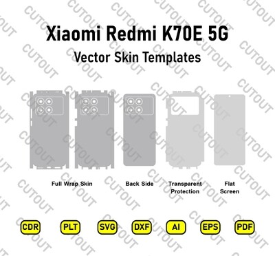 Xiaomi Redmi K70E Vector Skin Cut Files
