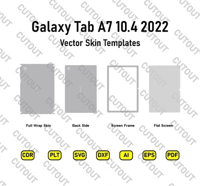 Samsung Galaxy Tab A7 10.4 (2022) Vector Skin Templates