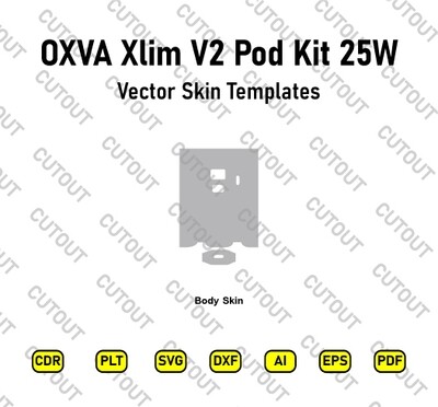 OXVA Xlim V2 Pod Kit 25W Vector Skin Cut Files