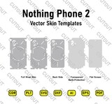 ​Archivos de corte de piel vectorial Nothing Phone 2