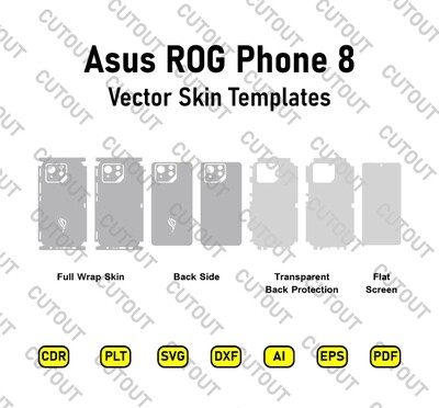 Asus ROG Phone 8 Vector Skin Cut Files