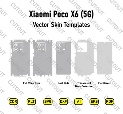 Xiaomi Poco X6 5G Vector Skin Cut Files