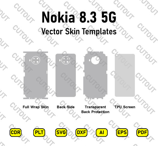 Nokia 8.3 5G Vector Skin Cut Files