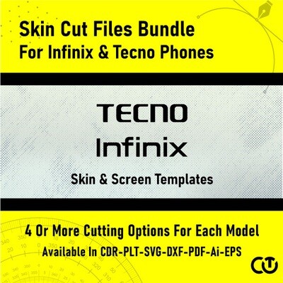 Paquete de archivos de corte de piel para teléfonos Infinix-Tecno