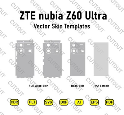 ZTE nubia Z60 Ultra Vector Skin Cut Files