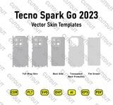 ​Archivos de corte de piel vectorial Tecno Spark Go 2023