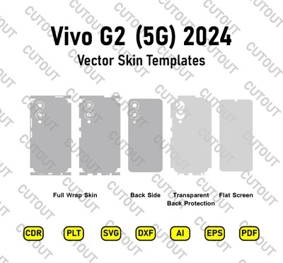 ​Archivos de corte de piel vectorial Vivo G2 5G 2024