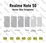 ​Archivos de corte de piel vectorial Realme Note 50