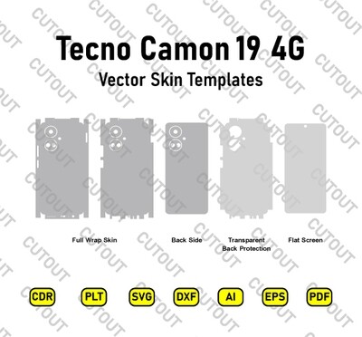 Tecno Camon 19 4G Vector Skin Cut Files