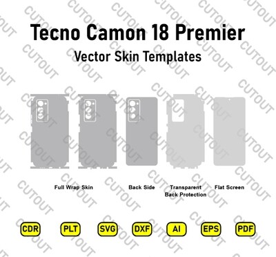 Tecno Camon 18 Premier Vector Skin Cut Files