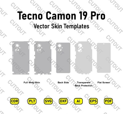 ​​Tecno Camon 19 Pro Vector Skin Cut-Dateien​