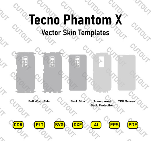 Tecno Phantom X Vector Skin Cut Files