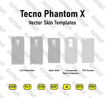 Tecno Phantom X Vector Skin Cut Files