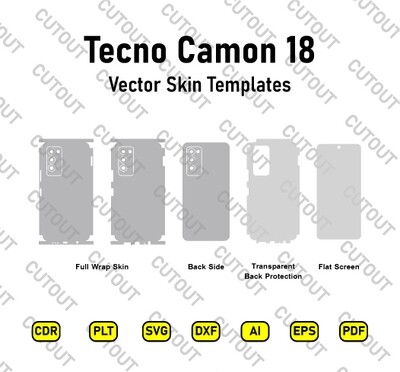 Tecno Camon 18/Tecno Camon 18P Vector Skin Cut Files