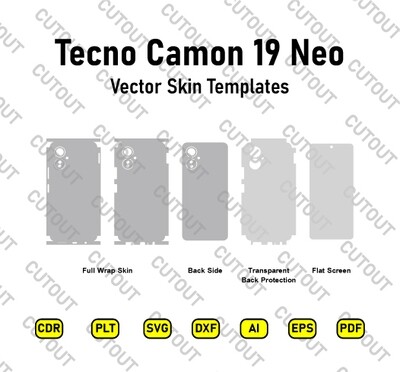 Tecno Camon 19 Neo Vector Skin Cut Files