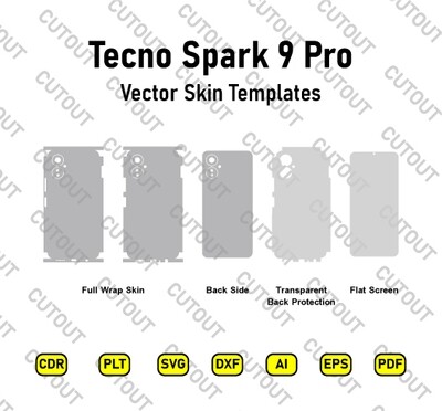 Tecno Spark 9 Pro Vector Skin Cut Files