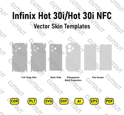 Infinix Hot 30i-Infinix Hot 30i NFC X669, X669C, X669D Vector Skin Cut Files