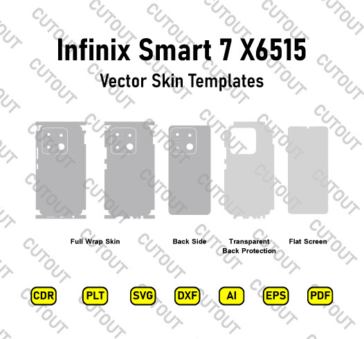 Infinix Smart 7 X6515 Vector Skin Cut Files
