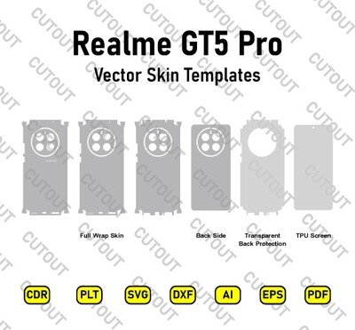 Realme GT5 Pro Vector Skin Cut Files