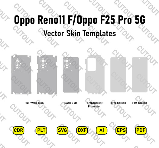 Oppo Reno11 F/Oppo F25 Pro 5G Vector Skin Cut Files