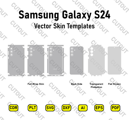 Samsung Galaxy S24 Vector Skin Cut Files