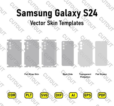 Samsung Galaxy S24 Vector Skin Cut Files