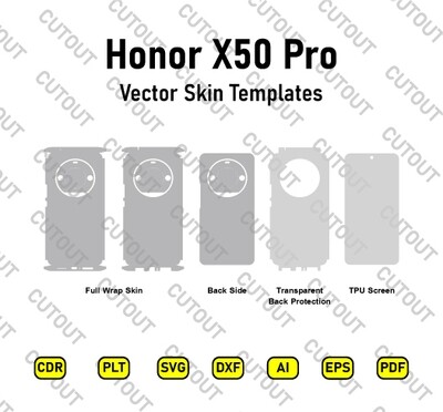 Honor X50 Pro Vector Skin Cut Files