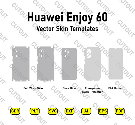 Huawei Enjoy 60 Vector Skin Cut Files