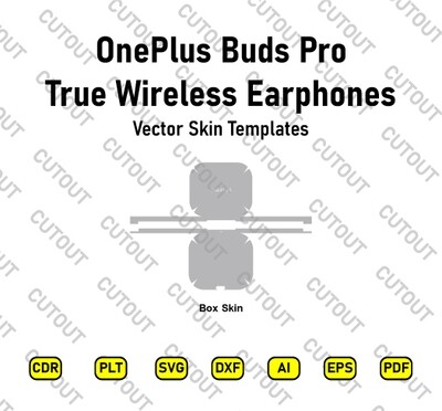 OnePlus Buds Pro True Wireless Earphones Vector Skin Cut Files
