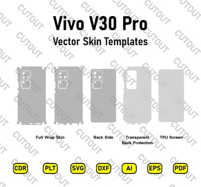 Vivo V30 Pro Vector Skin Cut Files