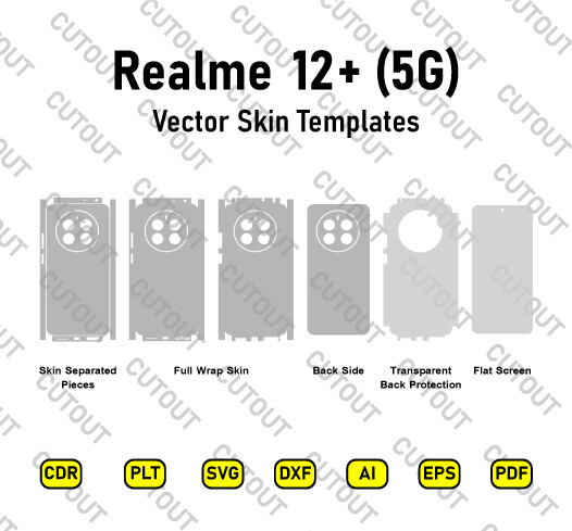 Realme 12+ 5G Vector Skin Cut Files