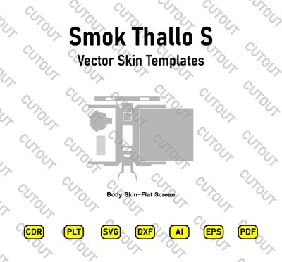 ​Archivos de corte de piel vectoriales Smok Thallo S Pod Mod Kit
