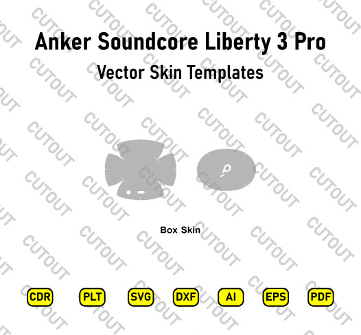 Archivos de corte de piel vectorial Anker Soundcore Liberty 3 Pro
